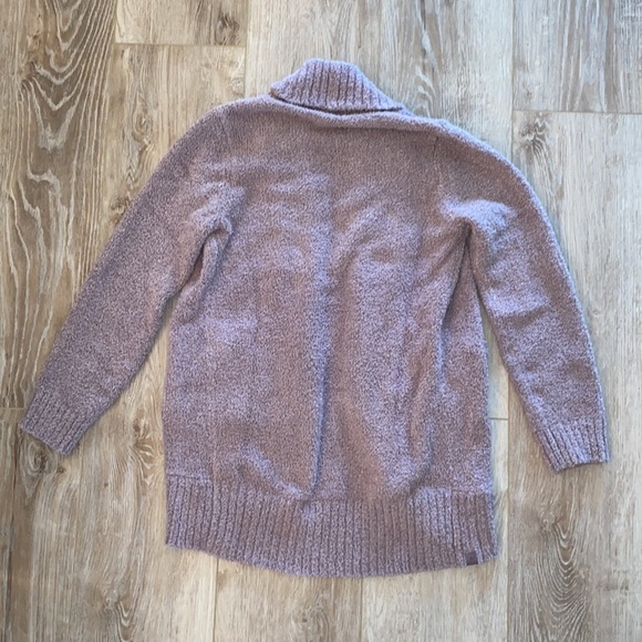 NWT Barefoot Dreams Chenille Shawl Cardigan Deep Taupe Small - Picture 7 of 11